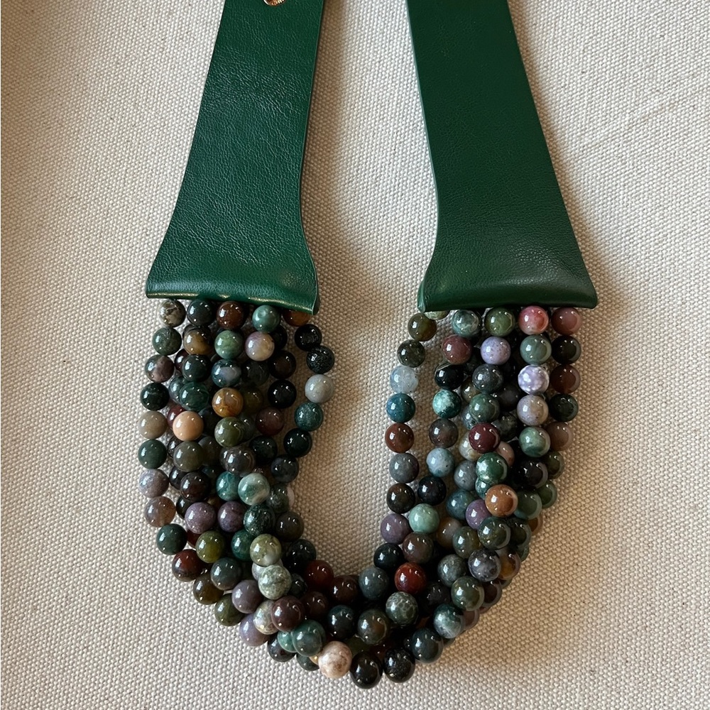 Elegant Jasper Beaded Necklace